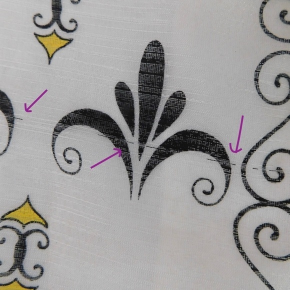 Vintage ALFRED SHAHEEN Fleur De Lis Shift Dress Buttons Midi Maxi Medium - Picture 13 of 13